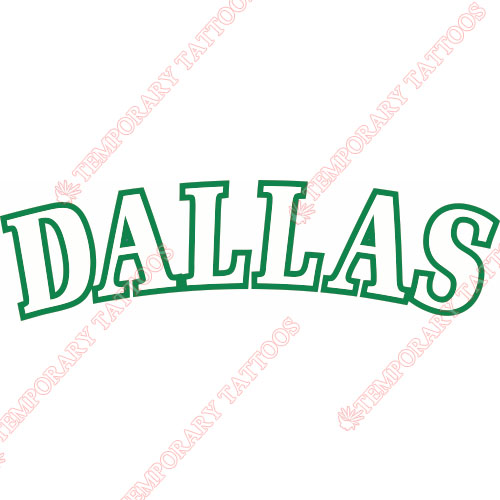 Dallas Mavericks Customize Temporary Tattoos Stickers NO.965